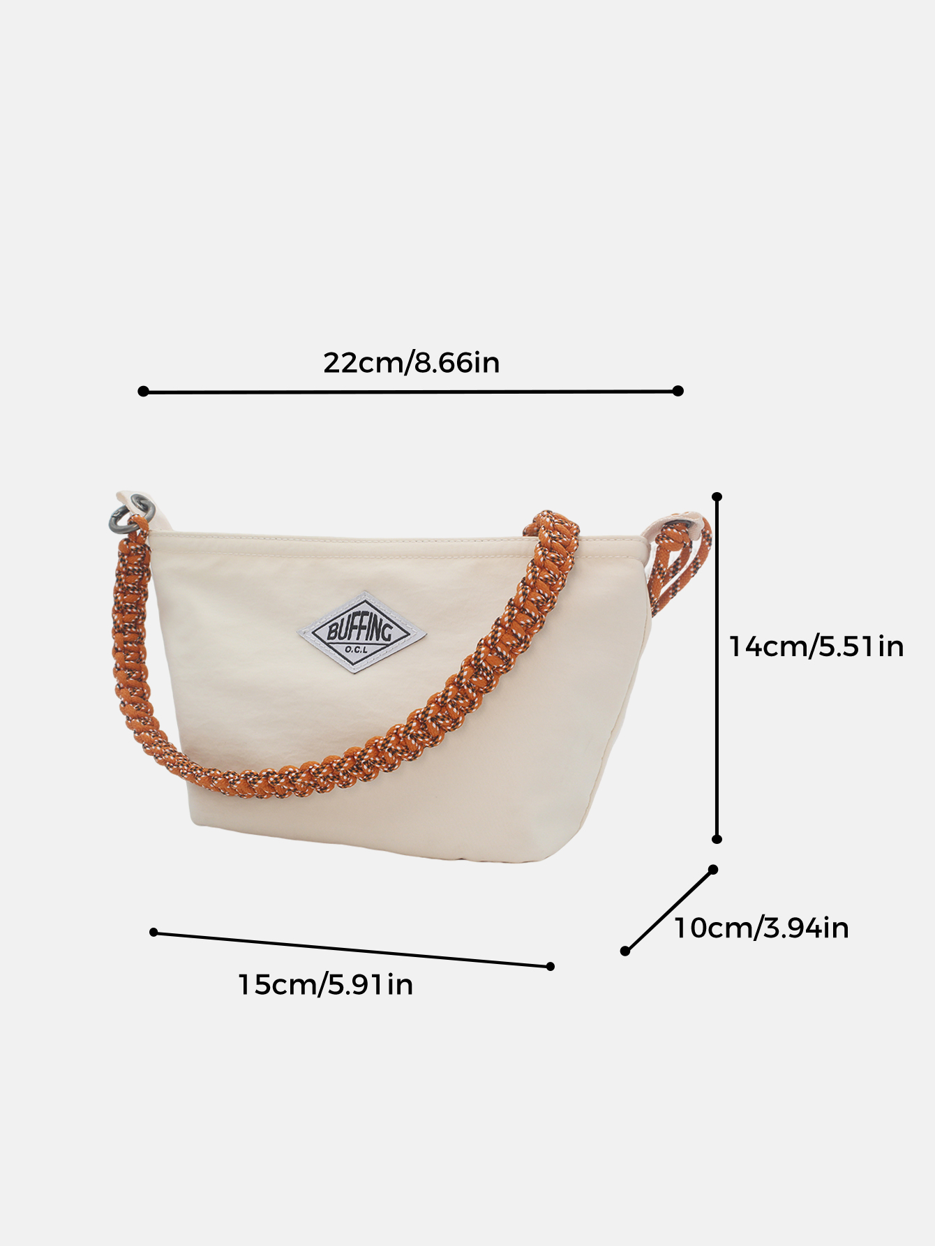 Buffing Off-White Small Crossb - Japanese Outdoor Camping Brand ulasan dan harga
