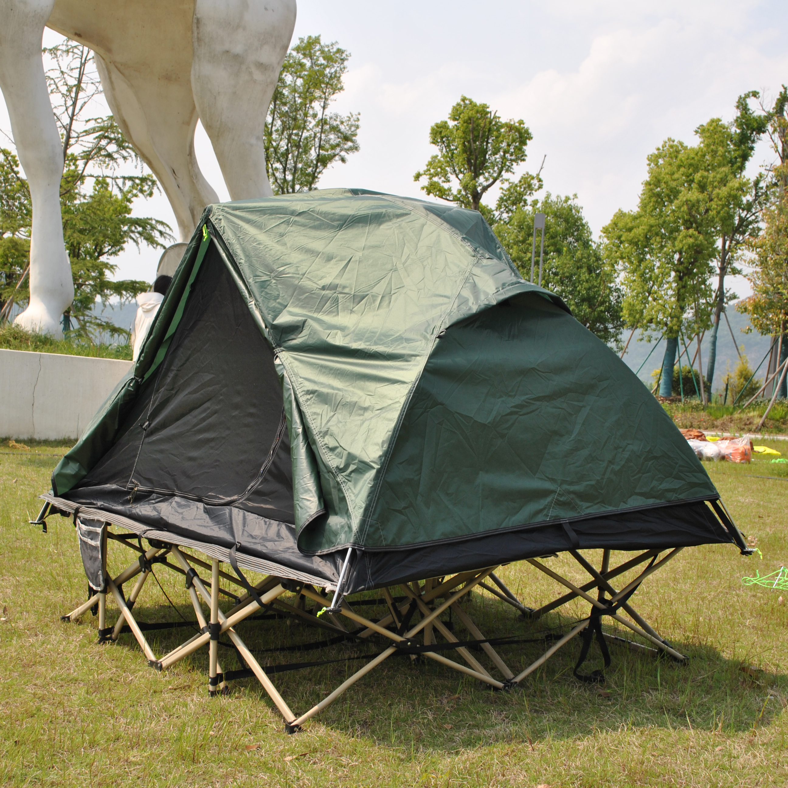 Outdoor 2 Person Cot Tent,2-in - Ultralight Ground Sheet ulasan dan harga
