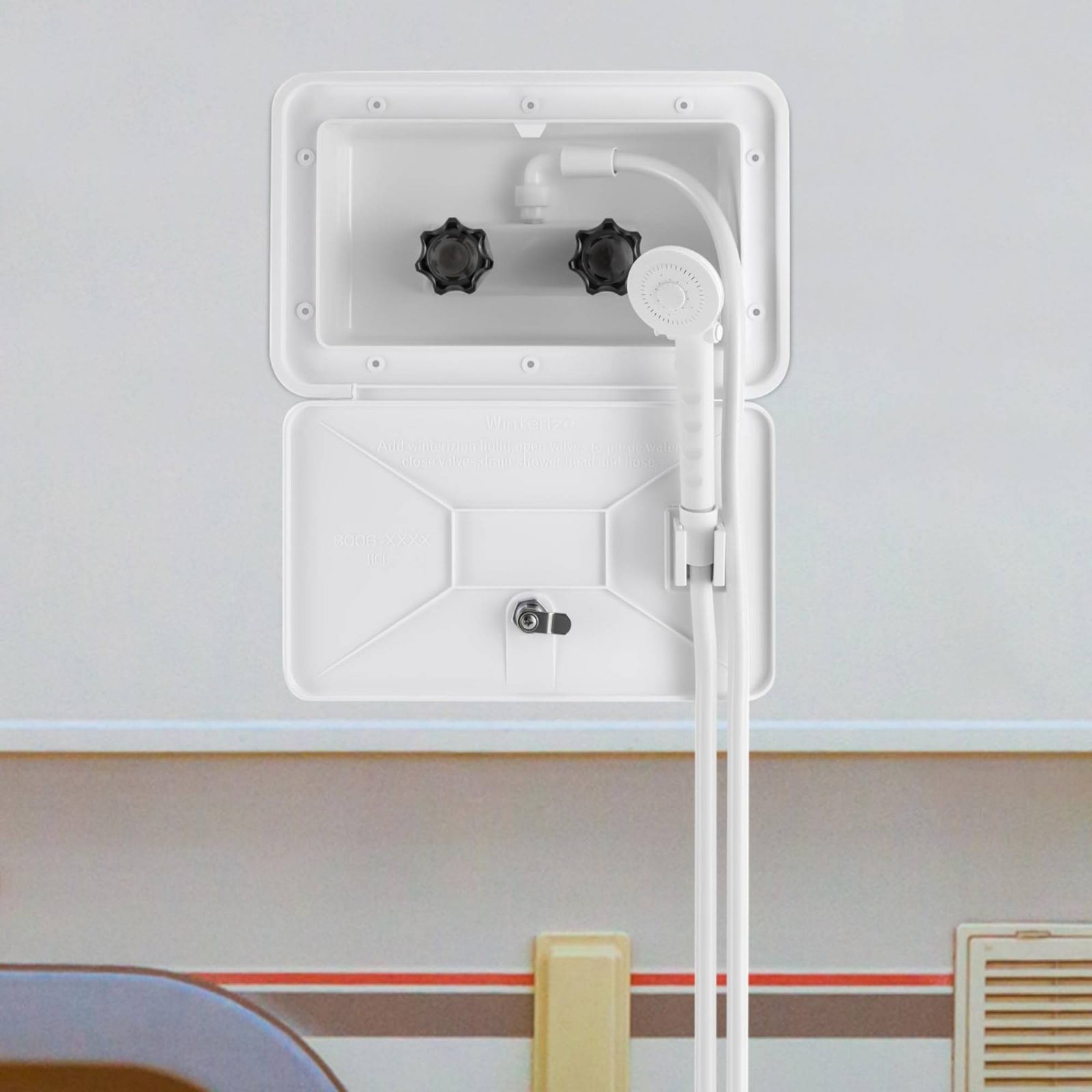 RV Exterior Shower Box Compact - Outdoor Camping Gear ulasan dan harga