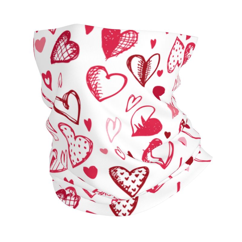 Pink Red Love Hearts Bandana N - Outdoor Camping Youtube ulasan dan harga