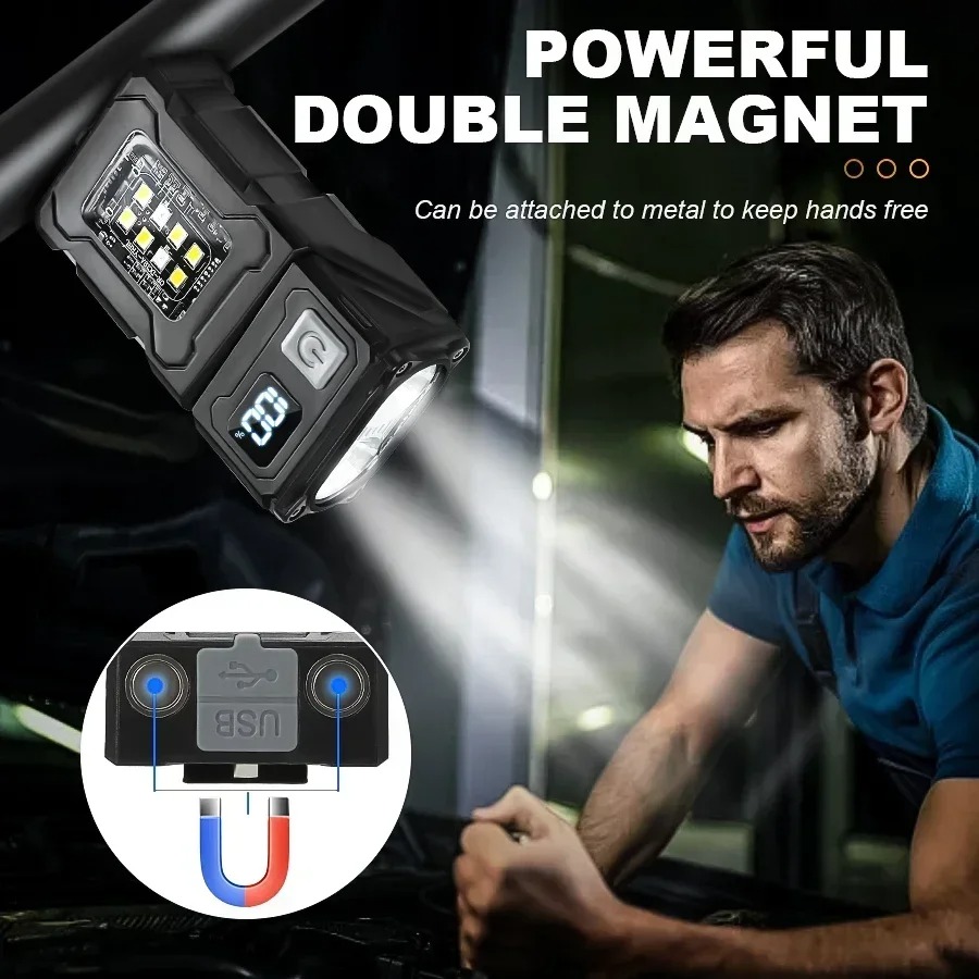 Mini USB Recharge LED Flashlig - Outdoor Camping Decor ulasan dan harga