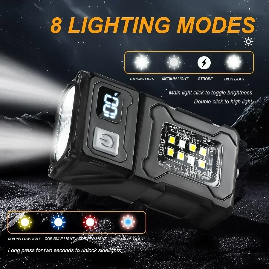 Mini USB Recharge LED Flashlig - Outdoor Camping Decor ulasan dan harga