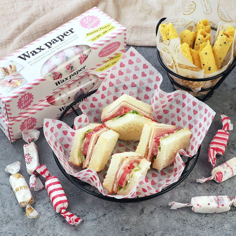 50pcs Food Grade Wax Paper Cam - Outdoor Camping Food ulasan dan harga