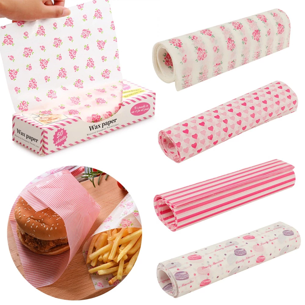 50pcs Food Grade Wax Paper Cam - Outdoor Camping Food ulasan dan harga