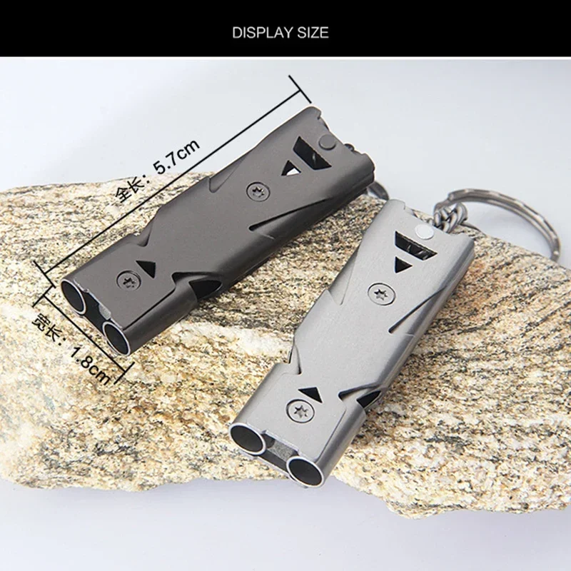 Portable Whistle 180 db Alumin - Outdoor Camping Youtube ulasan dan harga