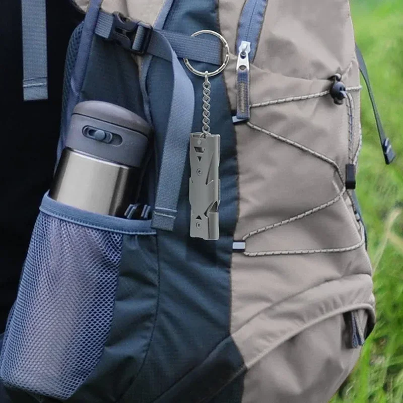 Portable Whistle 180 db Alumin - Outdoor Camping Youtube ulasan dan harga