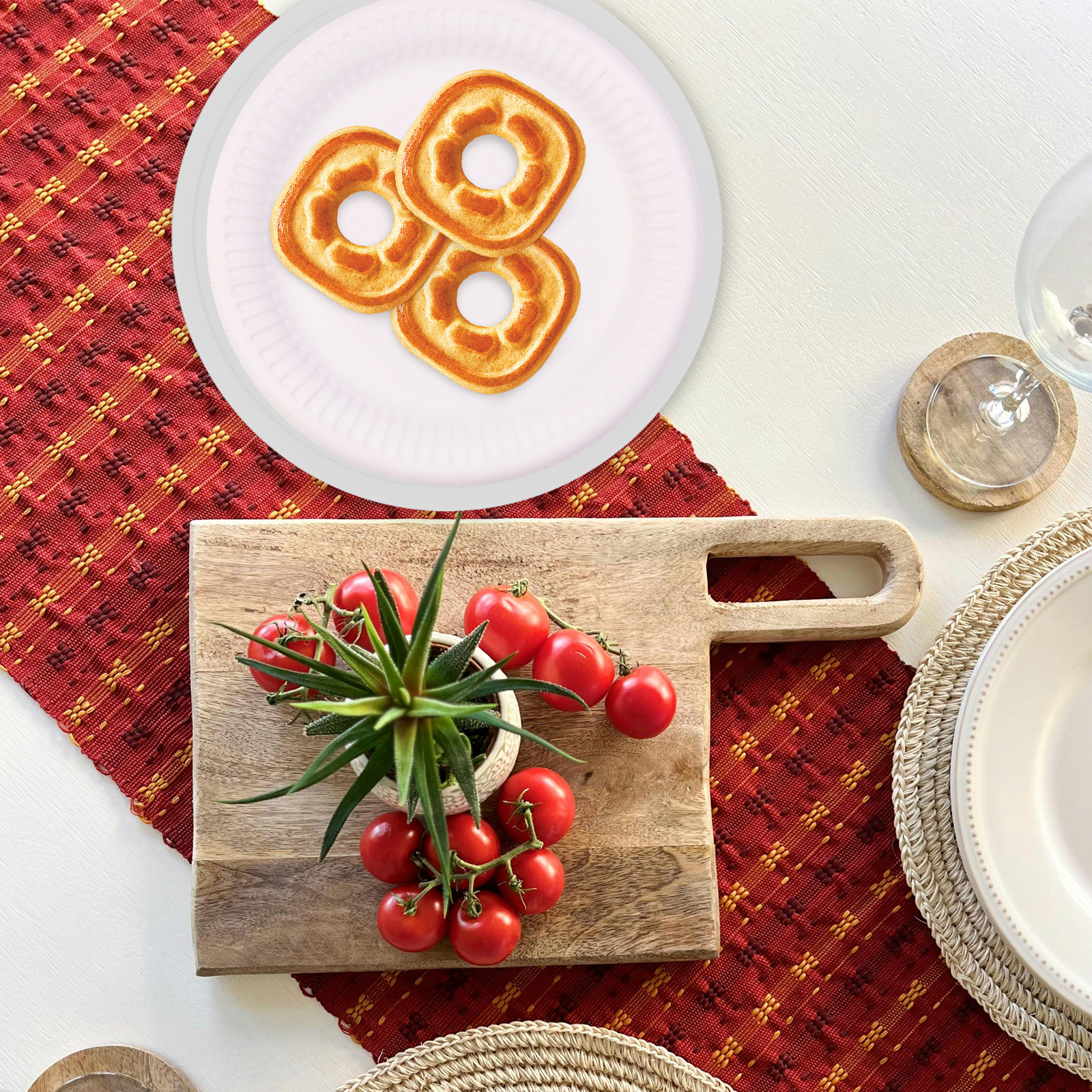20Pcs Portable Paper Plate Hol - Outdoor Camping Food ulasan dan harga