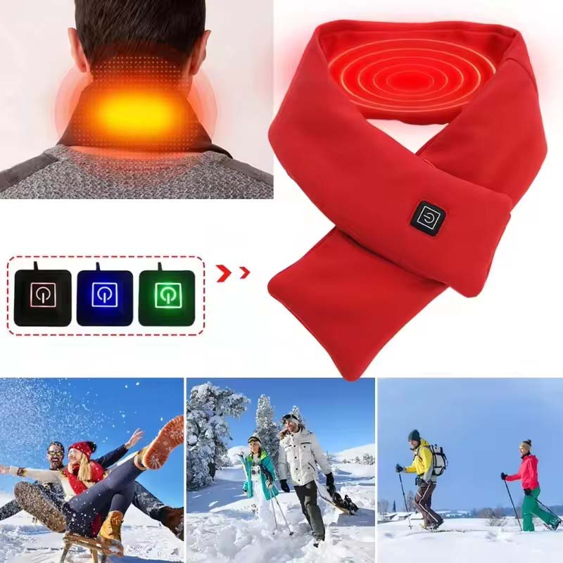 USB Women Men Heating Scarf Te - Outdoor Camping Gear ulasan dan harga