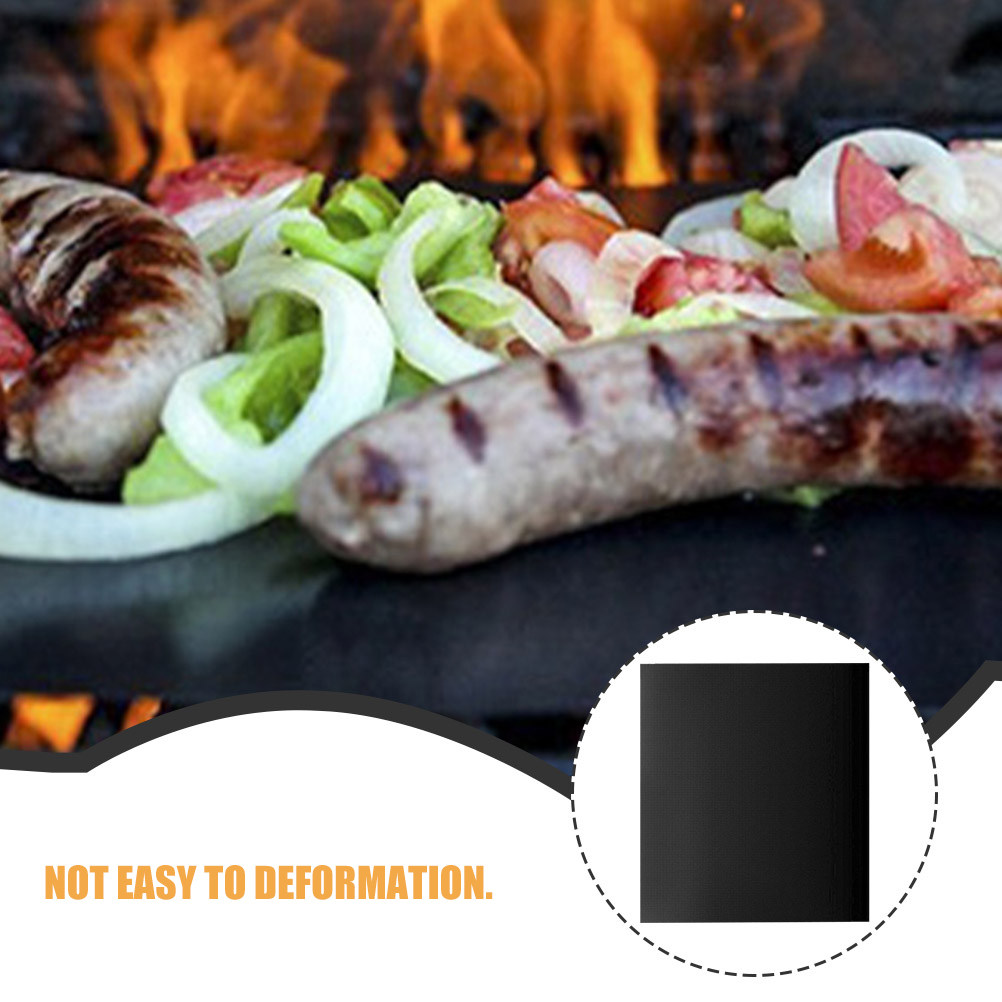 3Pcs Grill Mats Non Stick Reus - Outdoor Gas Stove ulasan dan harga