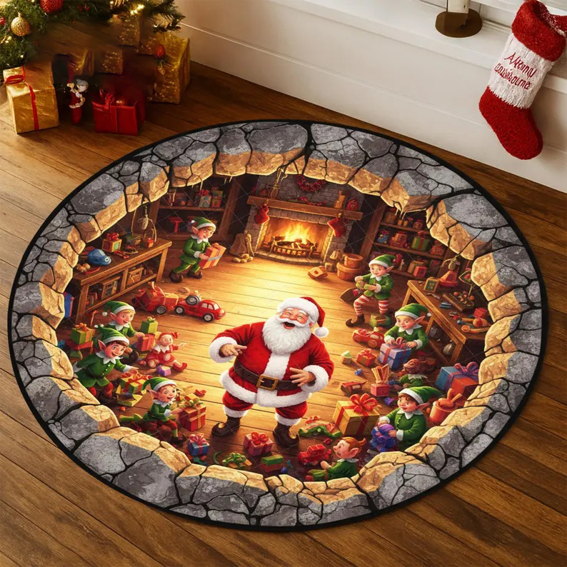 Texas Star Area Rug Round Brow - Outdoor Camping In Texas ulasan dan harga