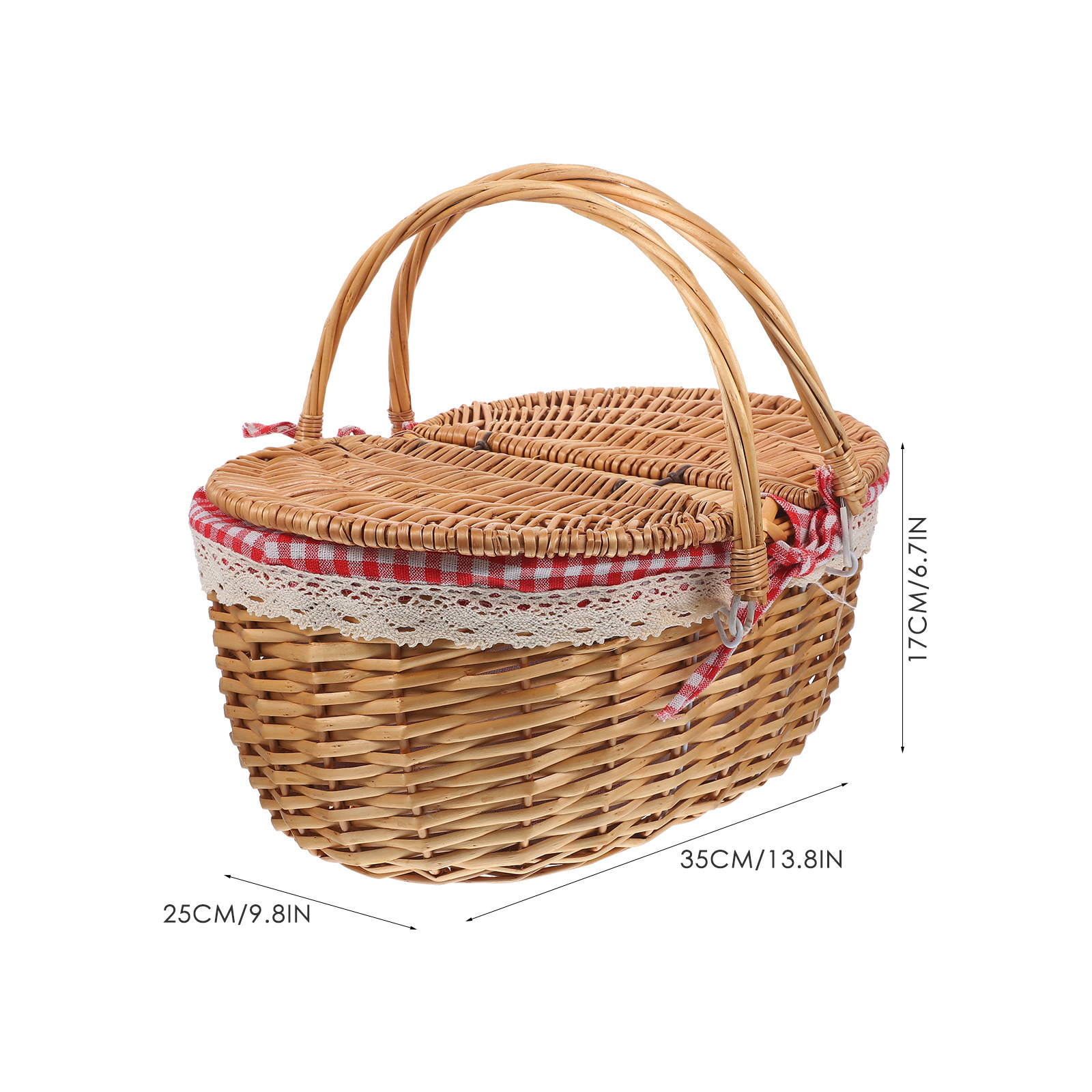Handwoven Wicker Picnic Basket - Outdoor Camping Ideas ulasan dan harga