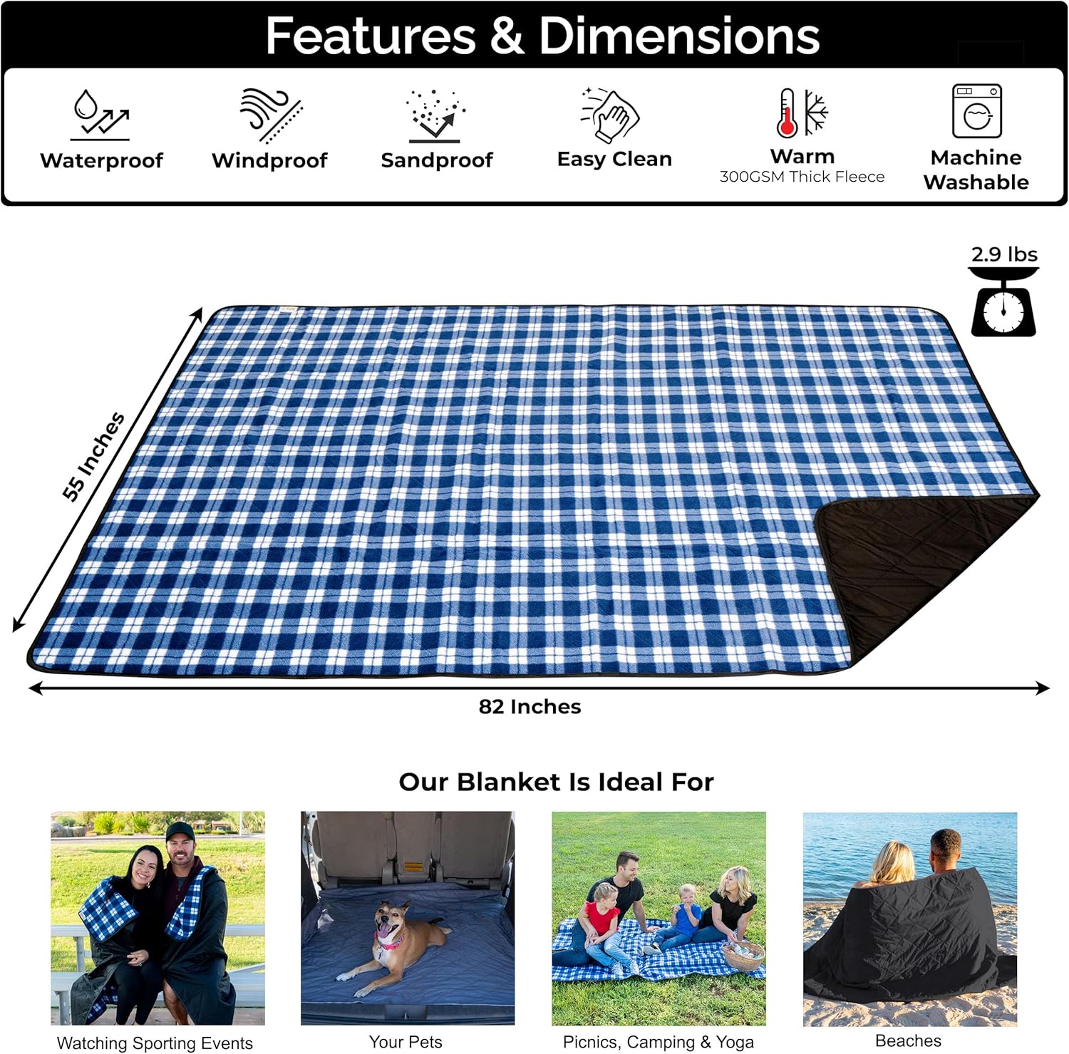 Large Waterproof Outdoor Blank - Outdoor Camping Quilt ulasan dan harga