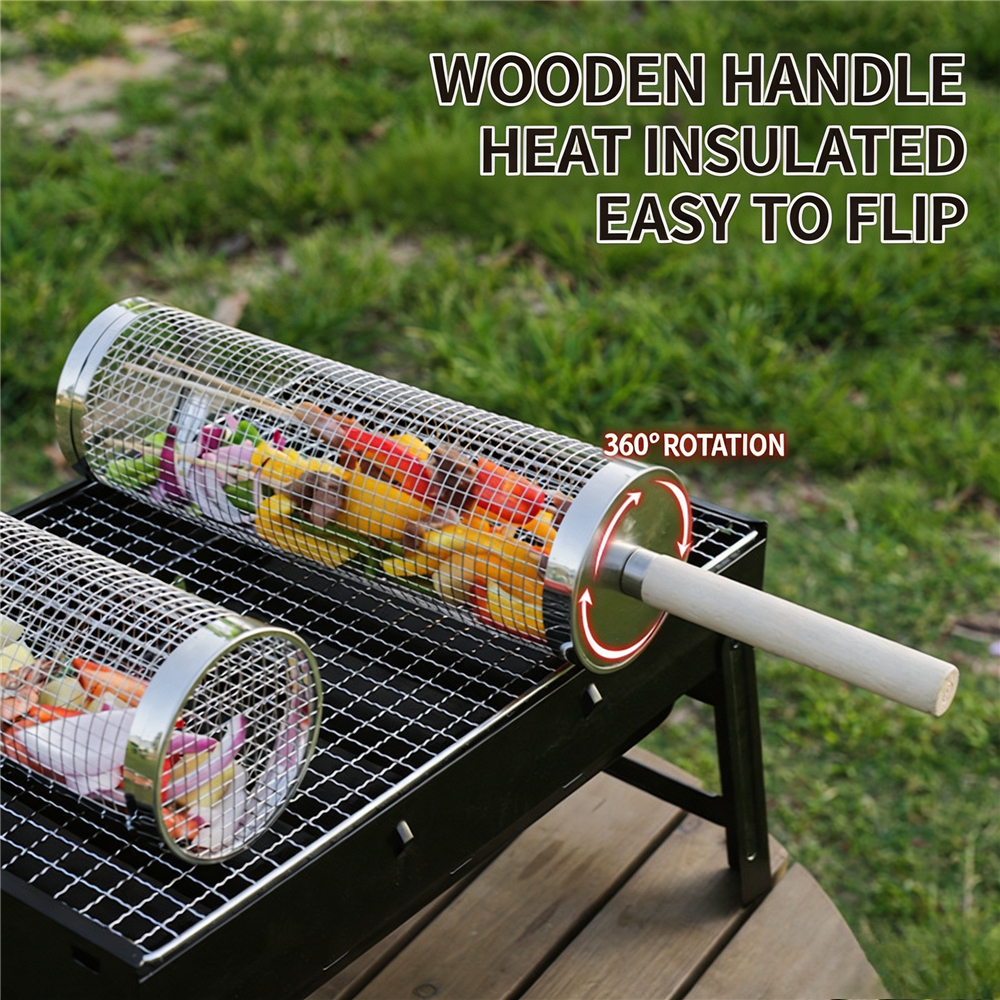 Stainless Steel Rolling BBQ Gr - Outdoor Camping Youtube ulasan dan harga