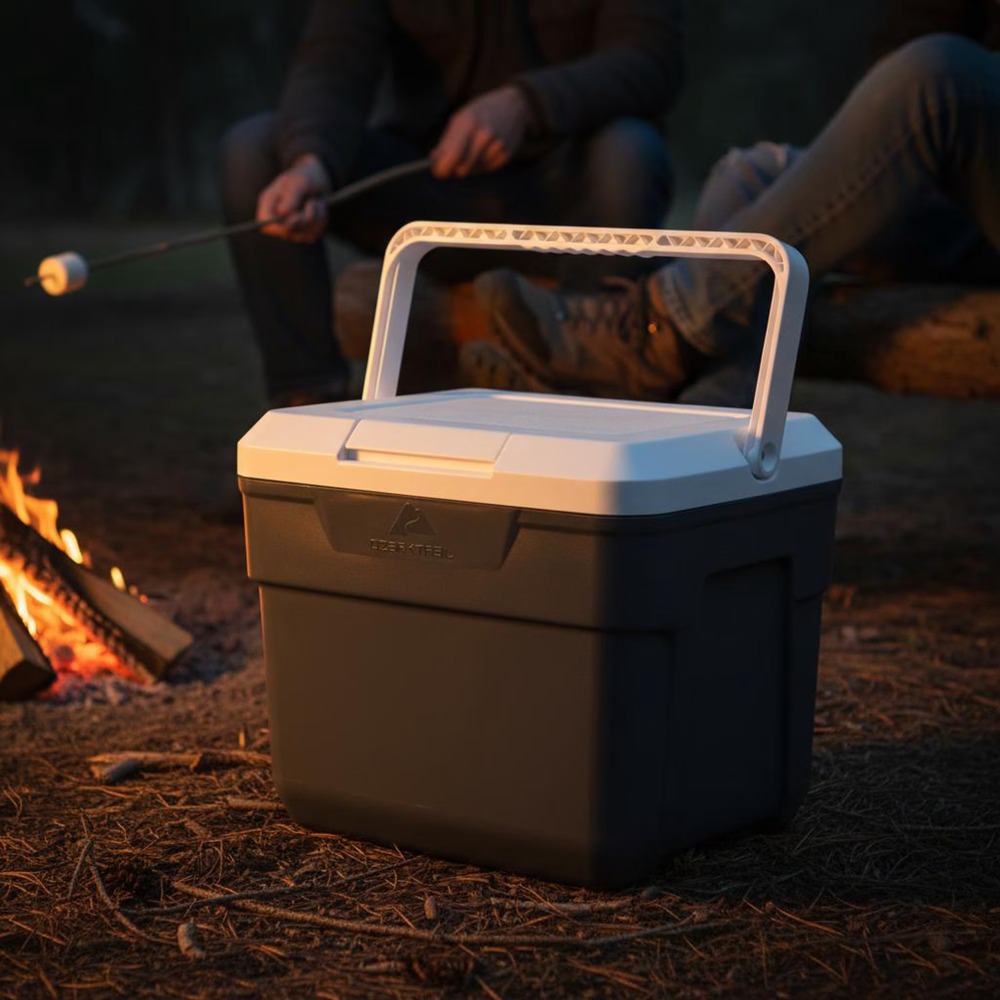 Insulated Hard Sided Cooler wi - Outdoor Camping Food ulasan dan harga