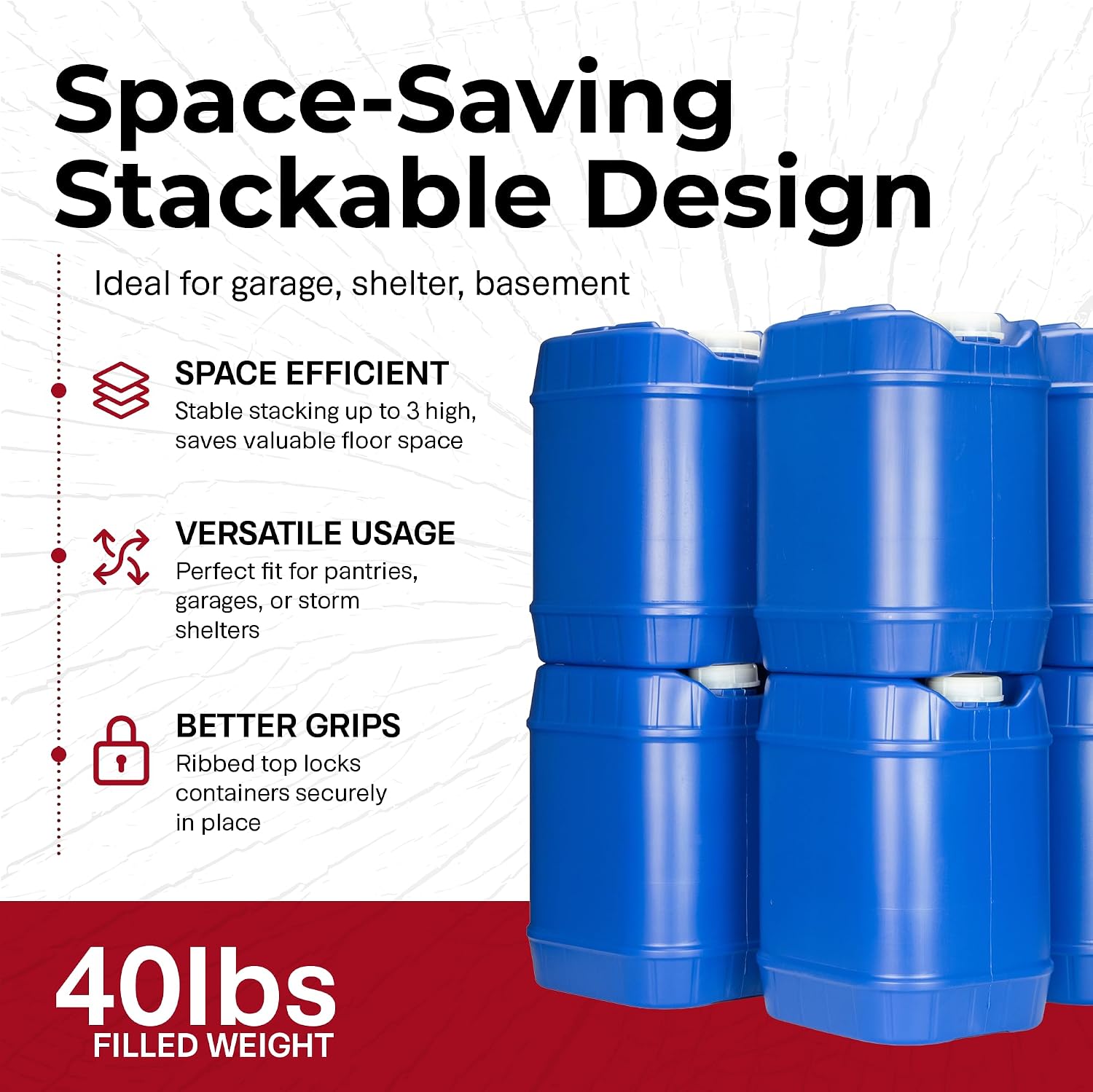 Stackable Emergency Water Stor - Outdoor Camping Food ulasan dan harga