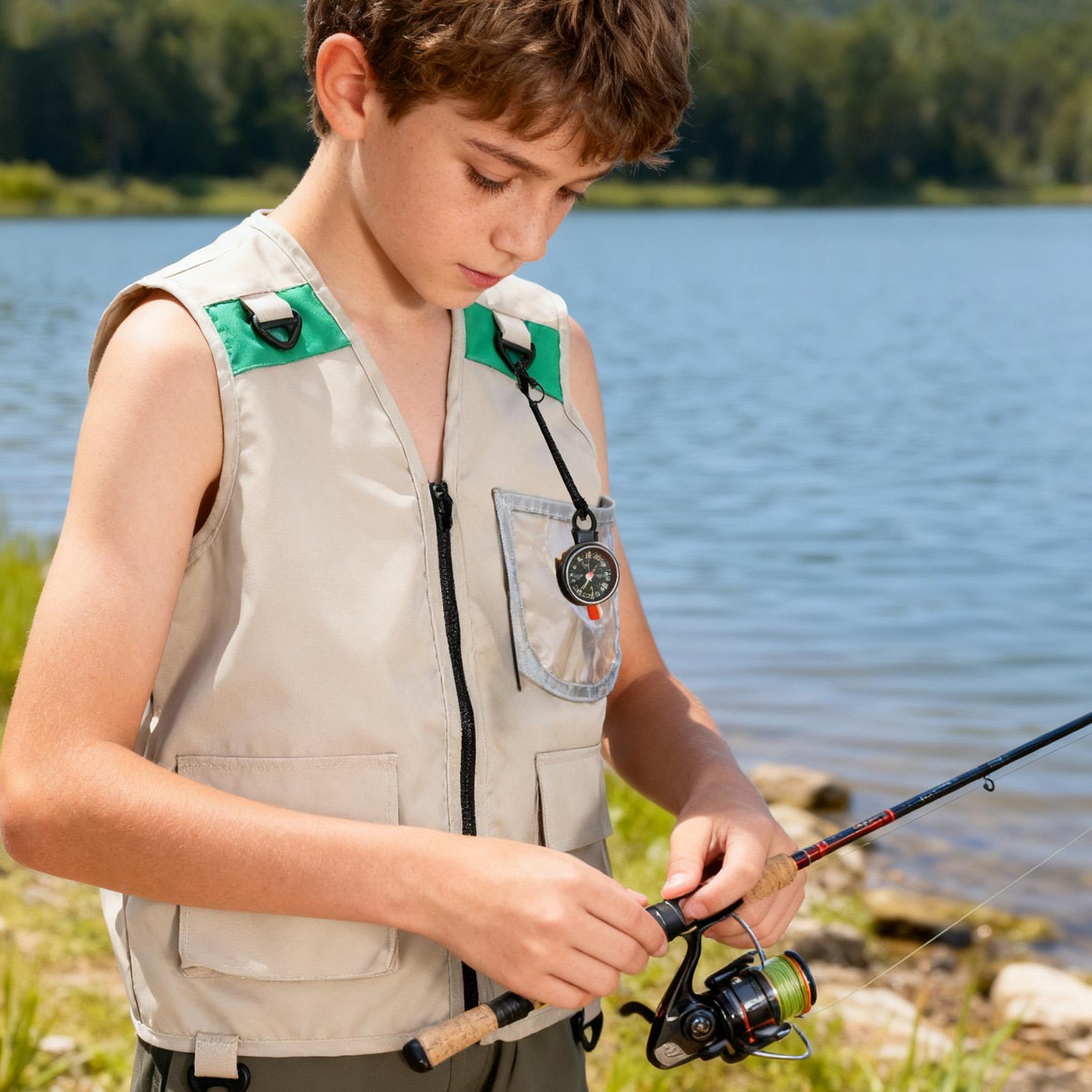 Kids Cargo Vest Sleeveless Cos - Outdoor Camping Kids Activities ulasan dan harga