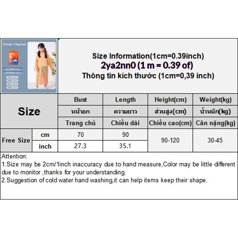 Disposable Long Kids Raincoat  - Outdoor Camping Kids Activities ulasan dan harga