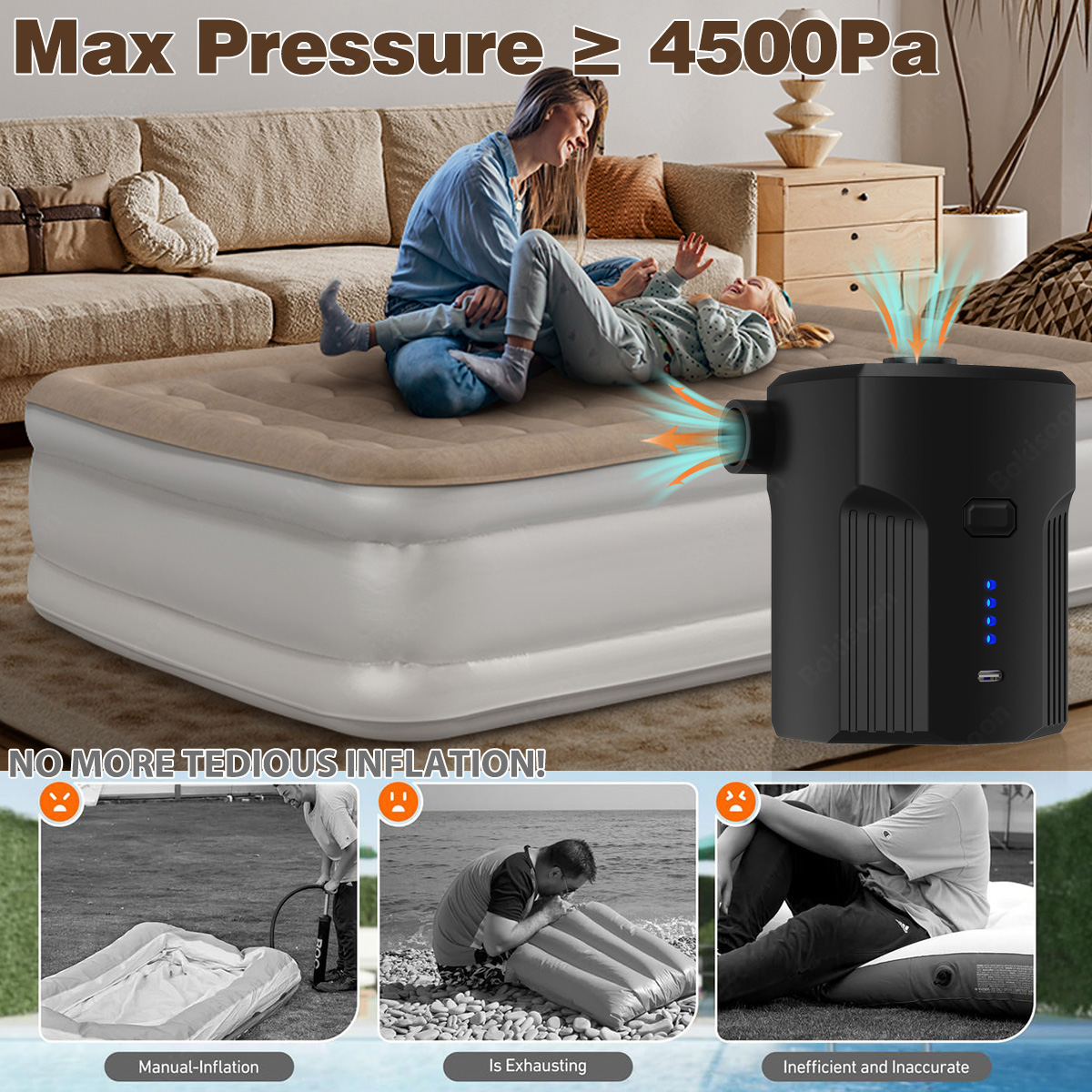 Portable Electric Air Pump for - Outdoor Camping Mattress ulasan dan harga