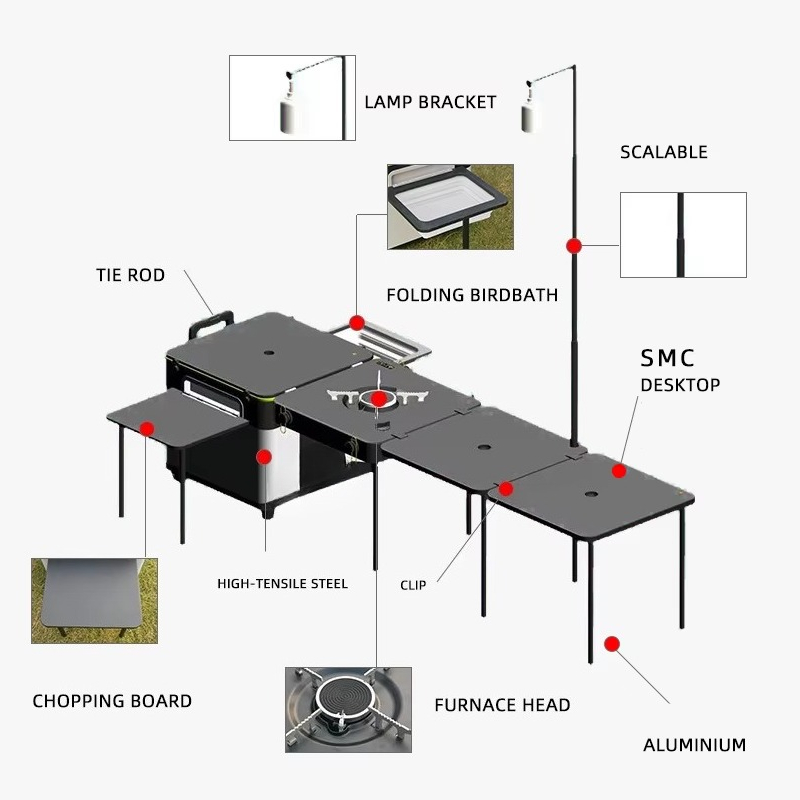 High Quality Outdoor Portable  - Outdoor Camping Kitchen Table ulasan dan harga