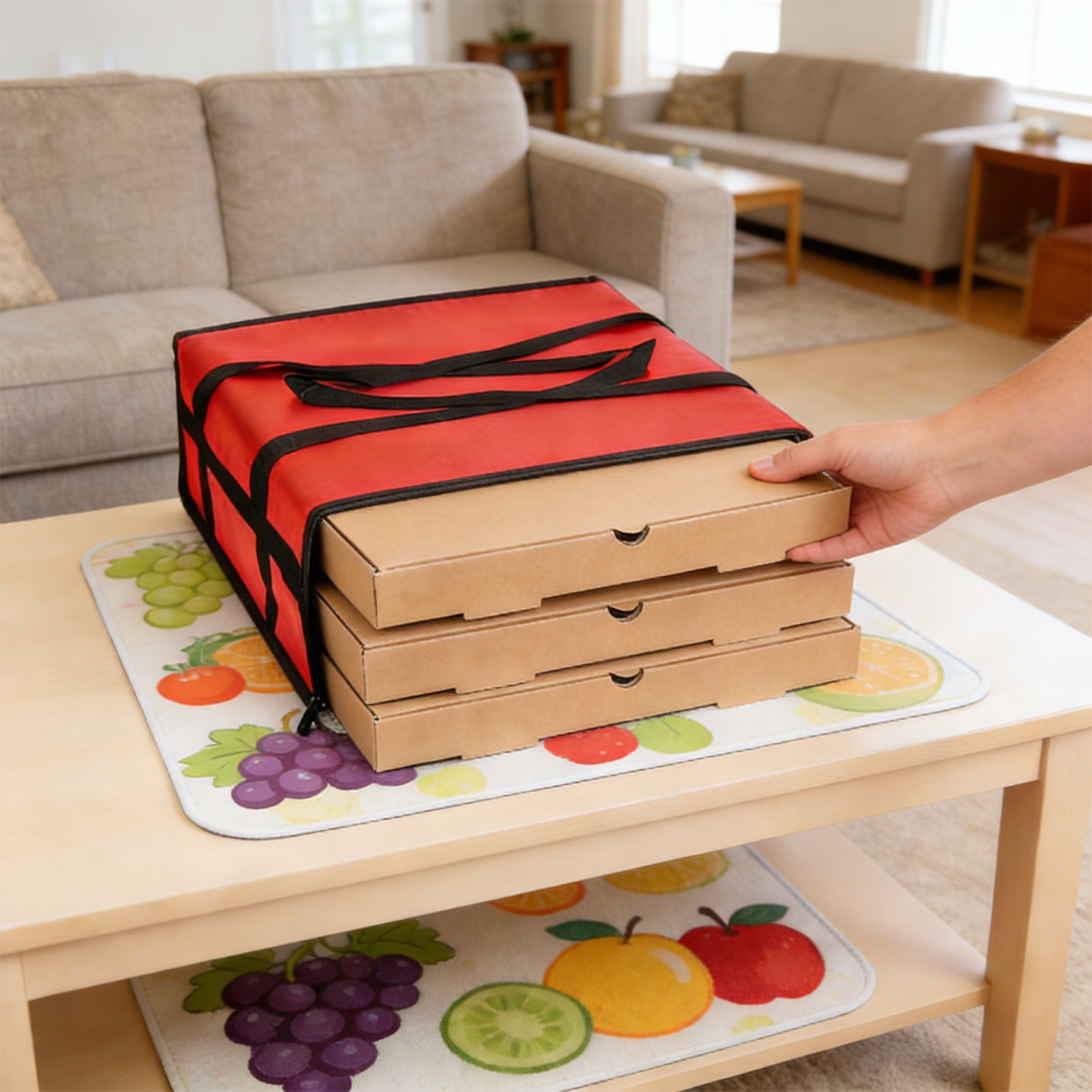Rectangular Pizza Bag Large Ca - Outdoor Camping Food ulasan dan harga