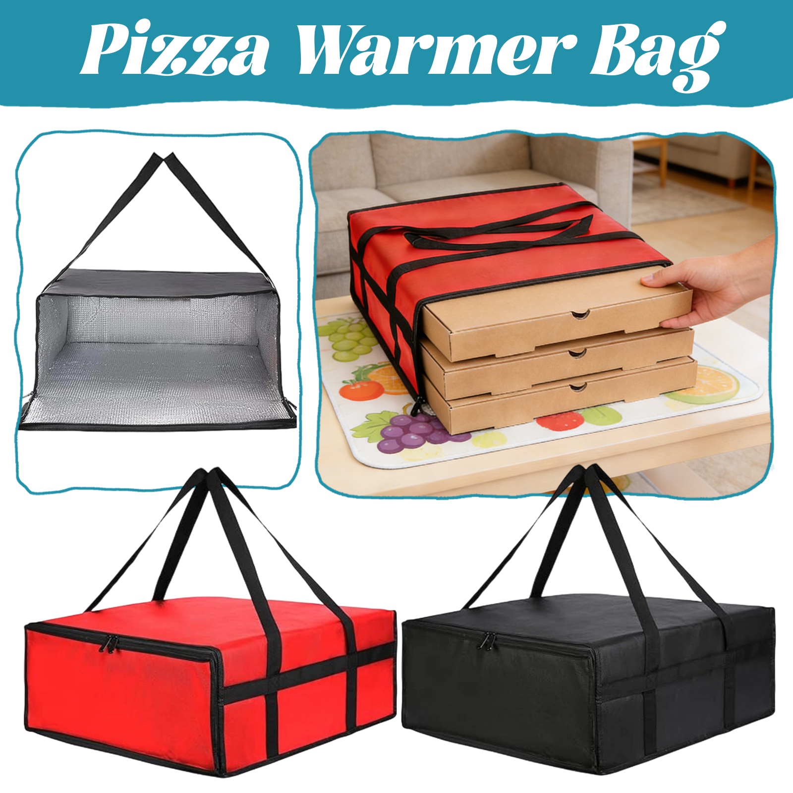 Rectangular Pizza Bag Large Ca - Outdoor Camping Food ulasan dan harga