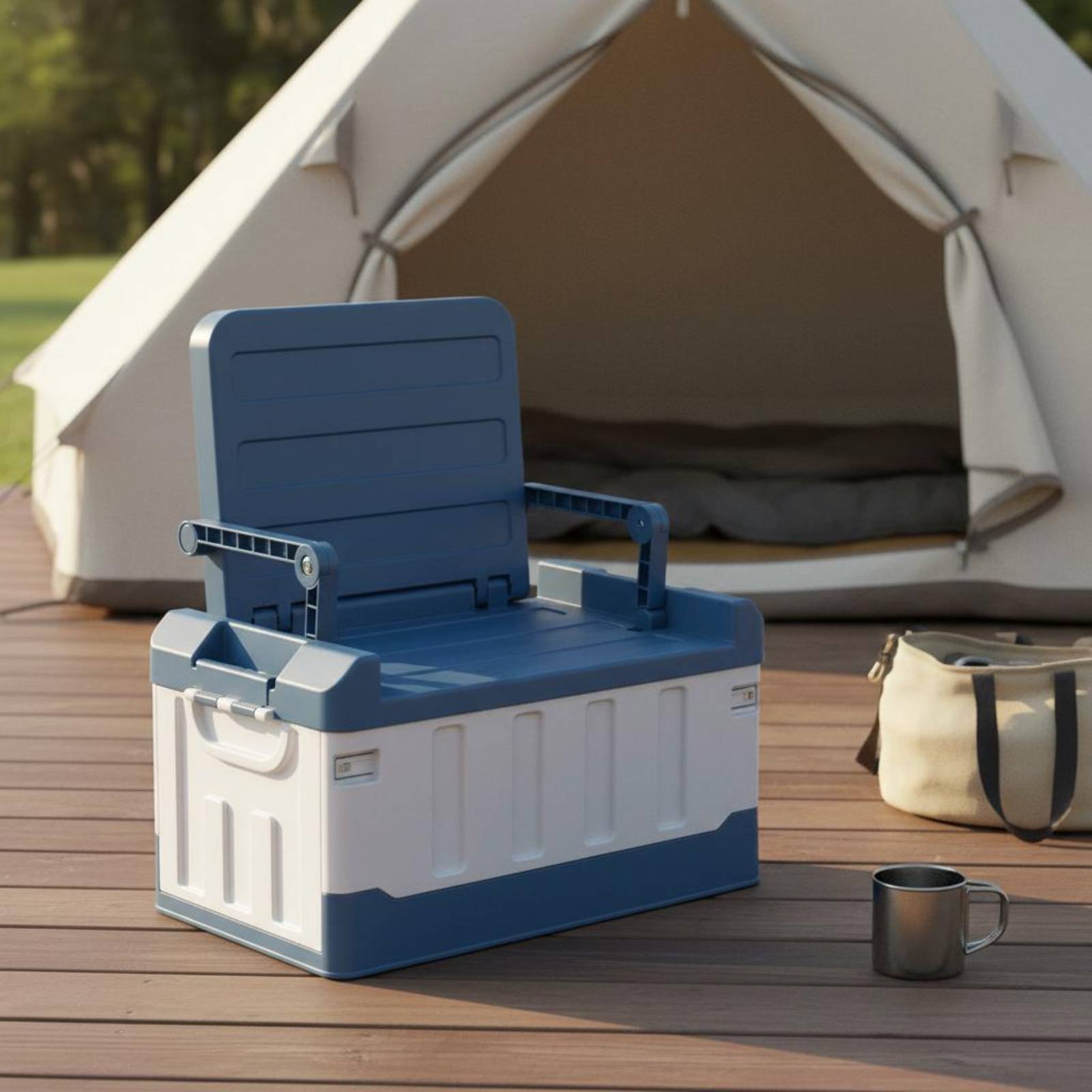 Sit-on Storage Trunk Multi-Fun - Outdoor Camping Gear ulasan dan harga
