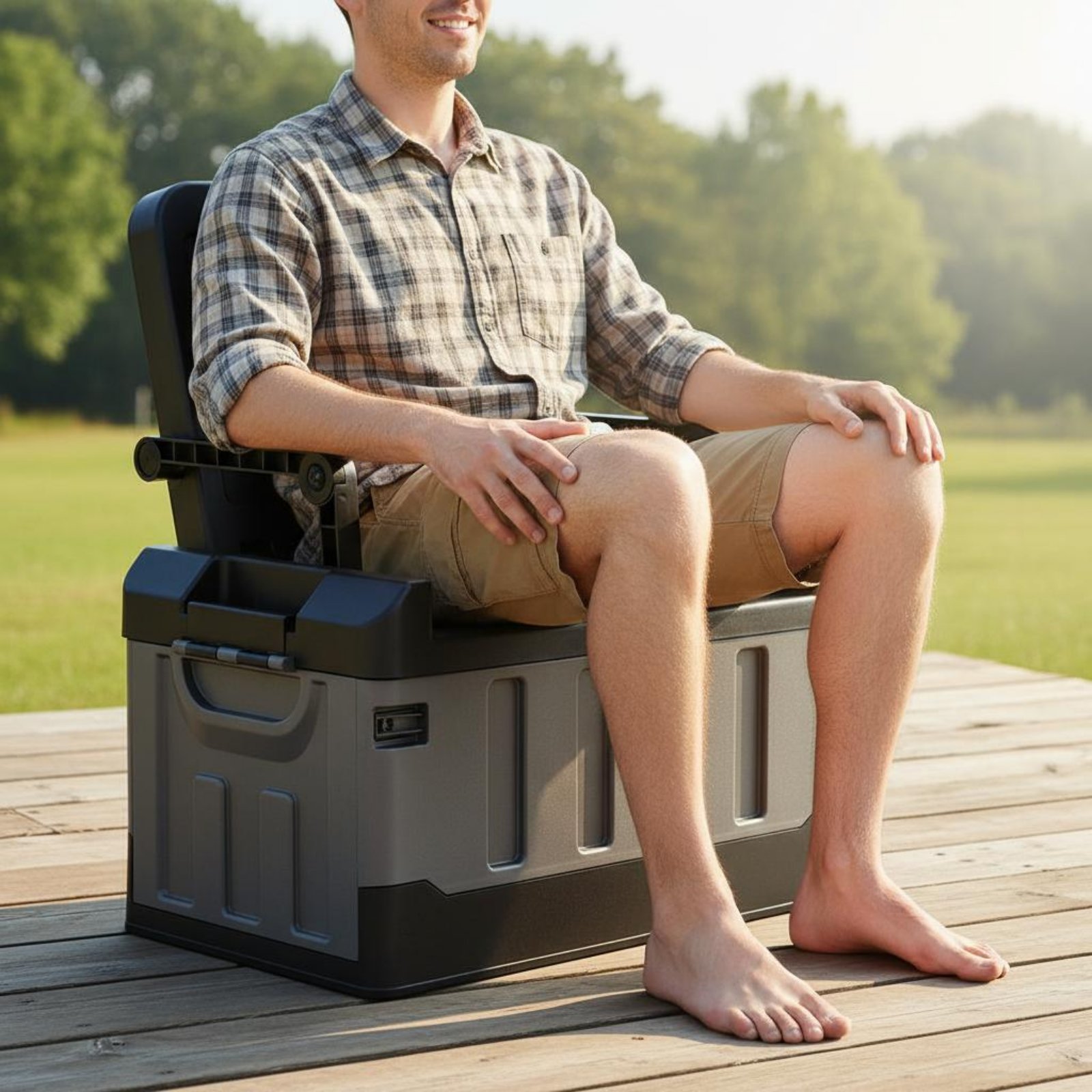 Sit-on Storage Trunk Multi-Fun - Outdoor Camping Gear ulasan dan harga