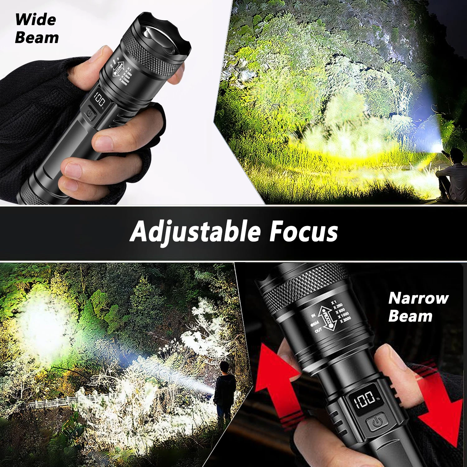 Ultra Bright LED Flashlight 20 - Outdoor Camping Decor ulasan dan harga