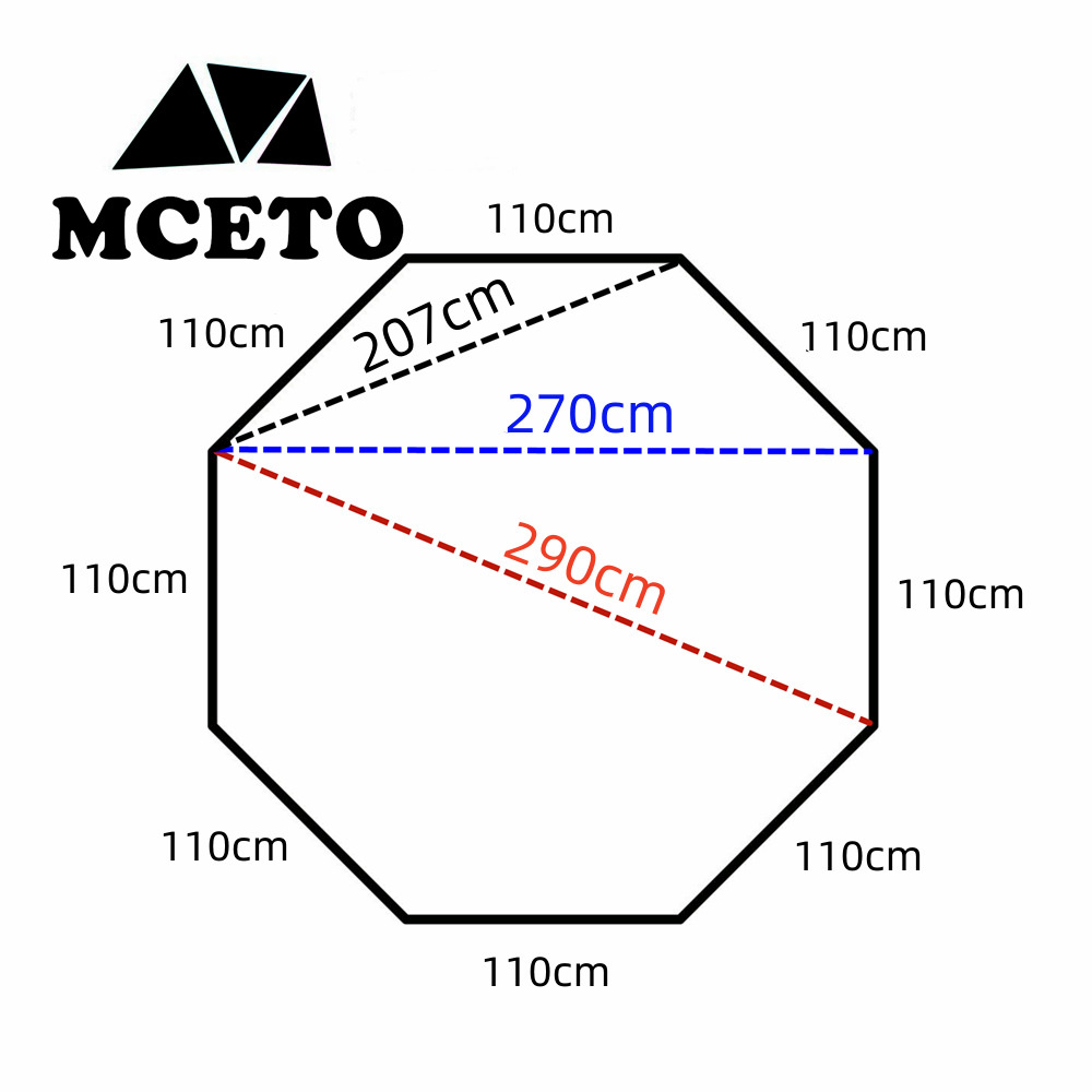3D Octagon Camping Mat 210D Ox - Ultralight Ground Sheet ulasan dan harga