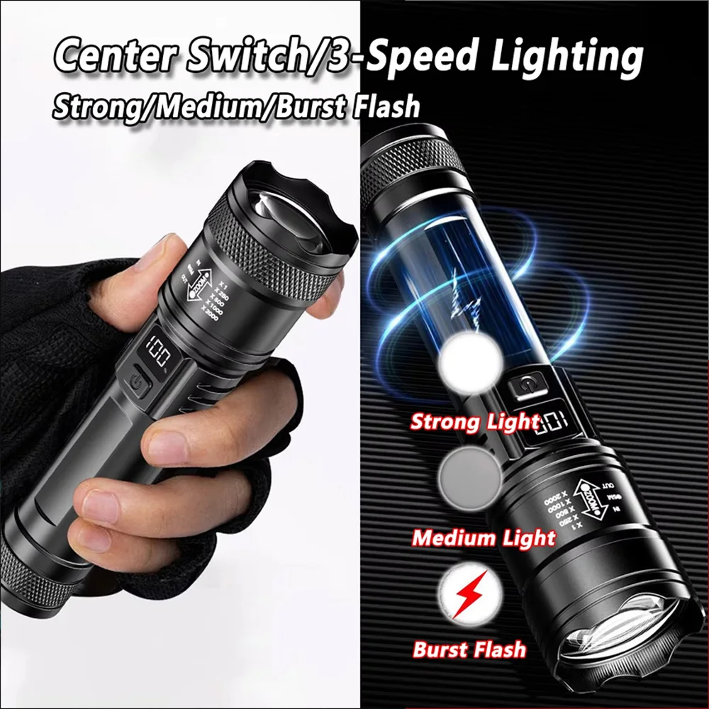 Rechargeable LED Flashlight Zo - Outdoor Camping Decor ulasan dan harga