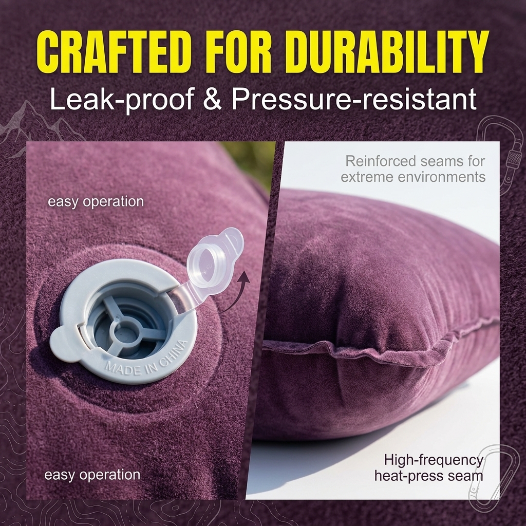 Inflatable Travel Pillow, Port - Outdoor Camping Mattress ulasan dan harga