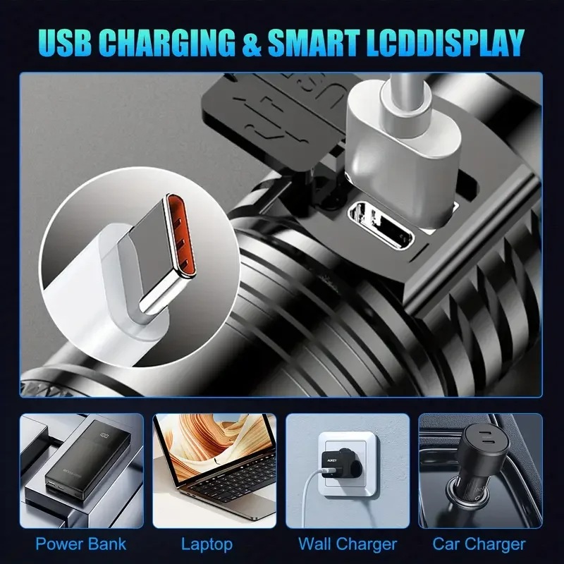 Tactical LED Flashlight 2000LM - Outdoor Camping Decor ulasan dan harga