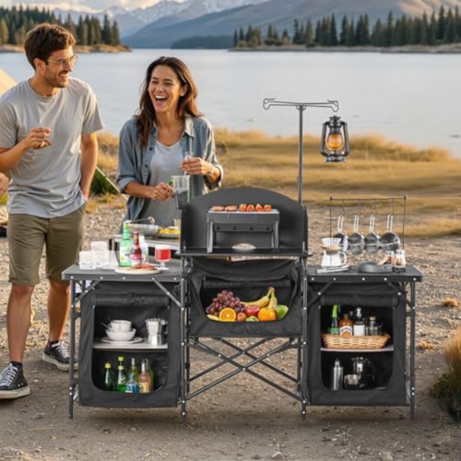 Camping Kitchen Table, Outdoor - Outdoor Camping Kitchen Table ulasan dan harga