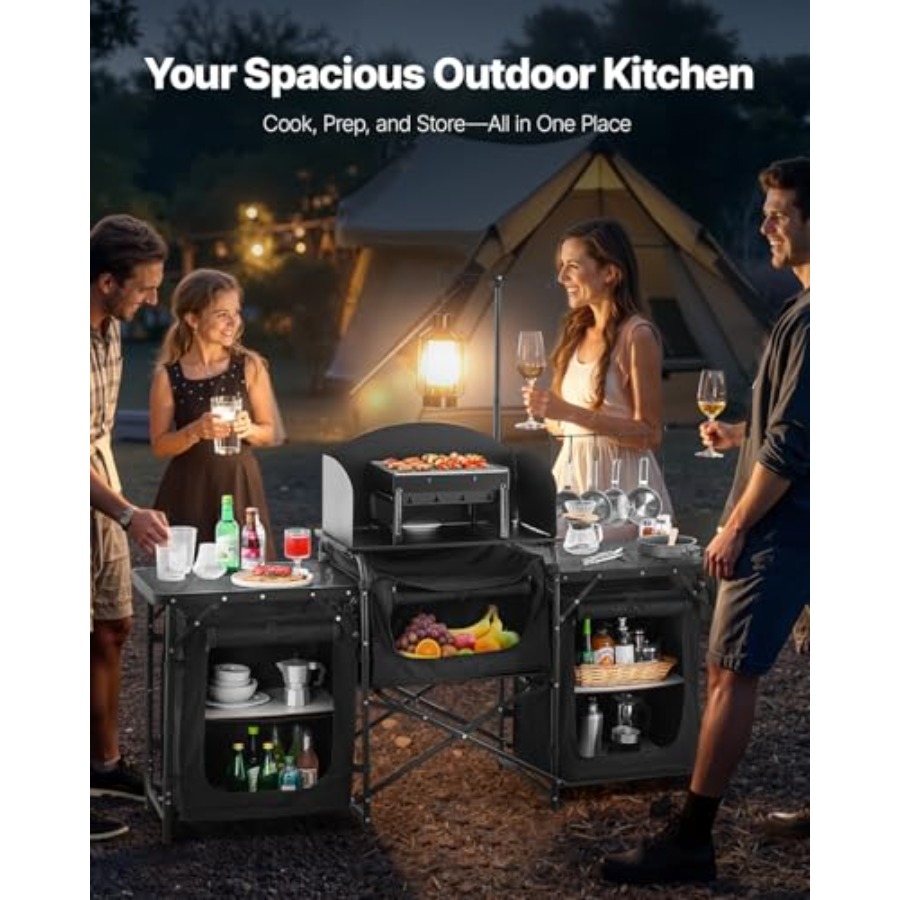 Camping Kitchen Table, Outdoor - Outdoor Camping Kitchen Table ulasan dan harga
