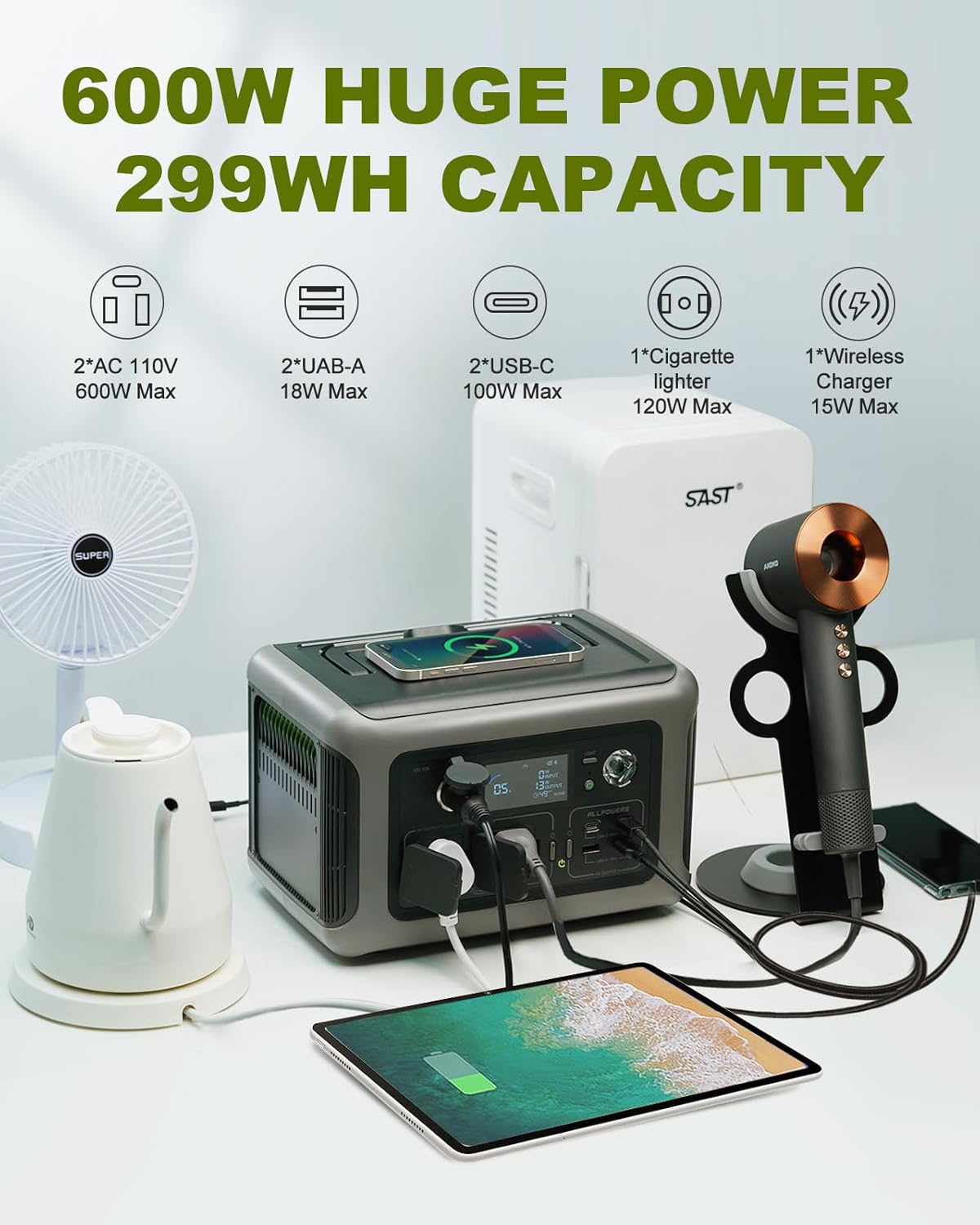 ALLPOWERS Portable Power Stati - Outdoor Camping Outlet ulasan dan harga