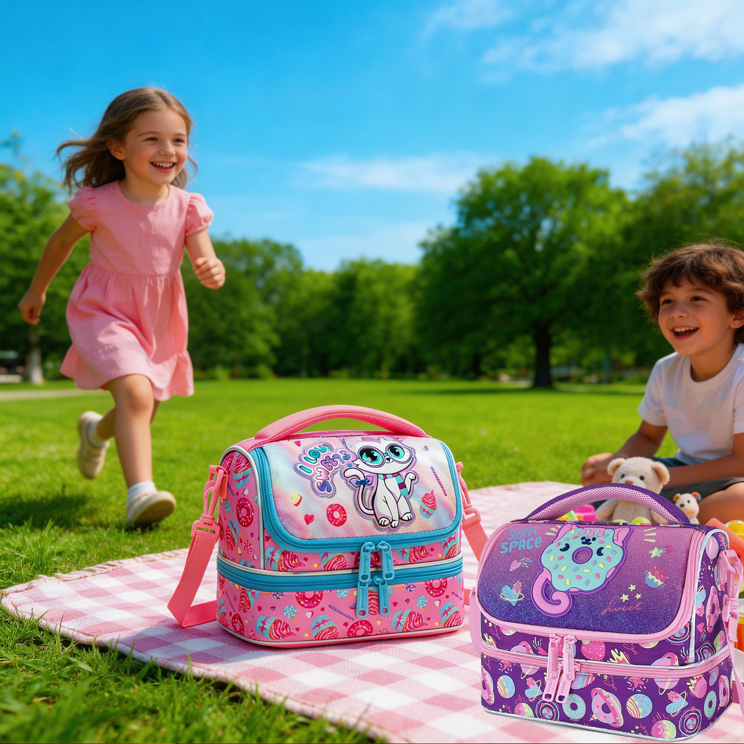 Lunch Bag for Kids Large Capac - Outdoor Camping Kids Activities ulasan dan harga
