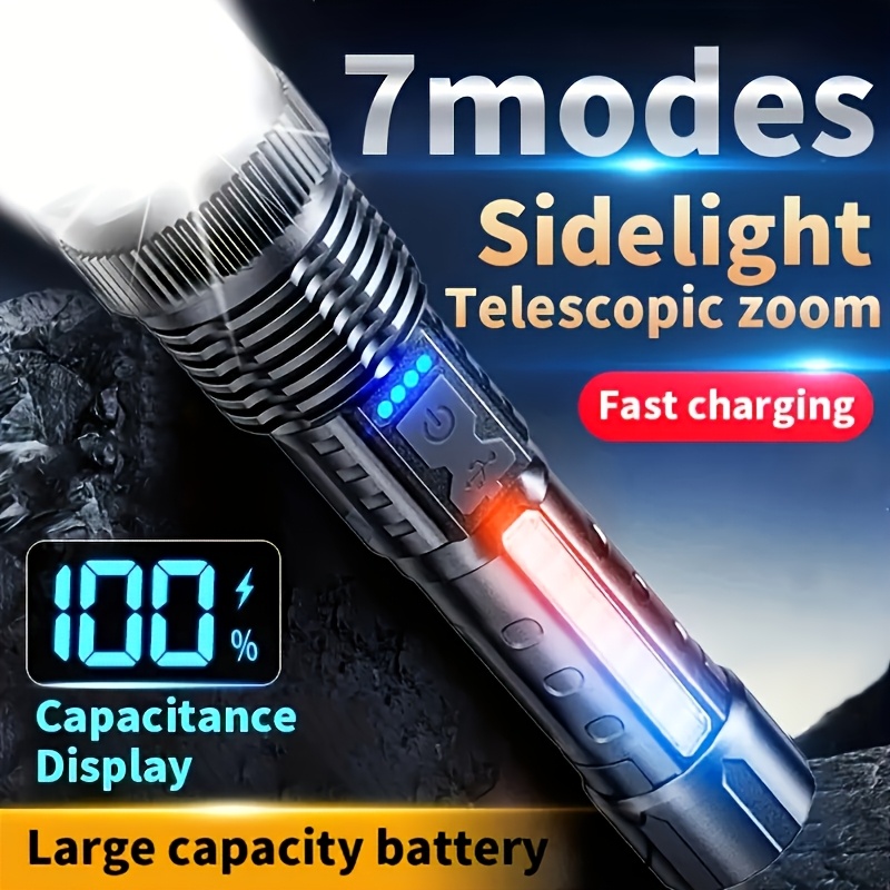 Powerful LED Flashlight Batter - Outdoor Camping Decor ulasan dan harga