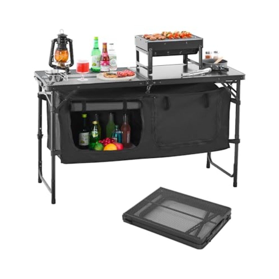 Camping Kitchen Table, Folding - Outdoor Camping Kitchen Table ulasan dan harga