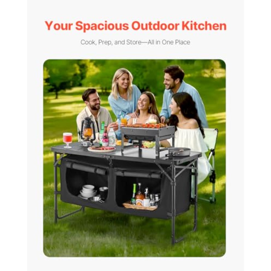 Camping Kitchen Table, Folding - Outdoor Camping Kitchen Table ulasan dan harga