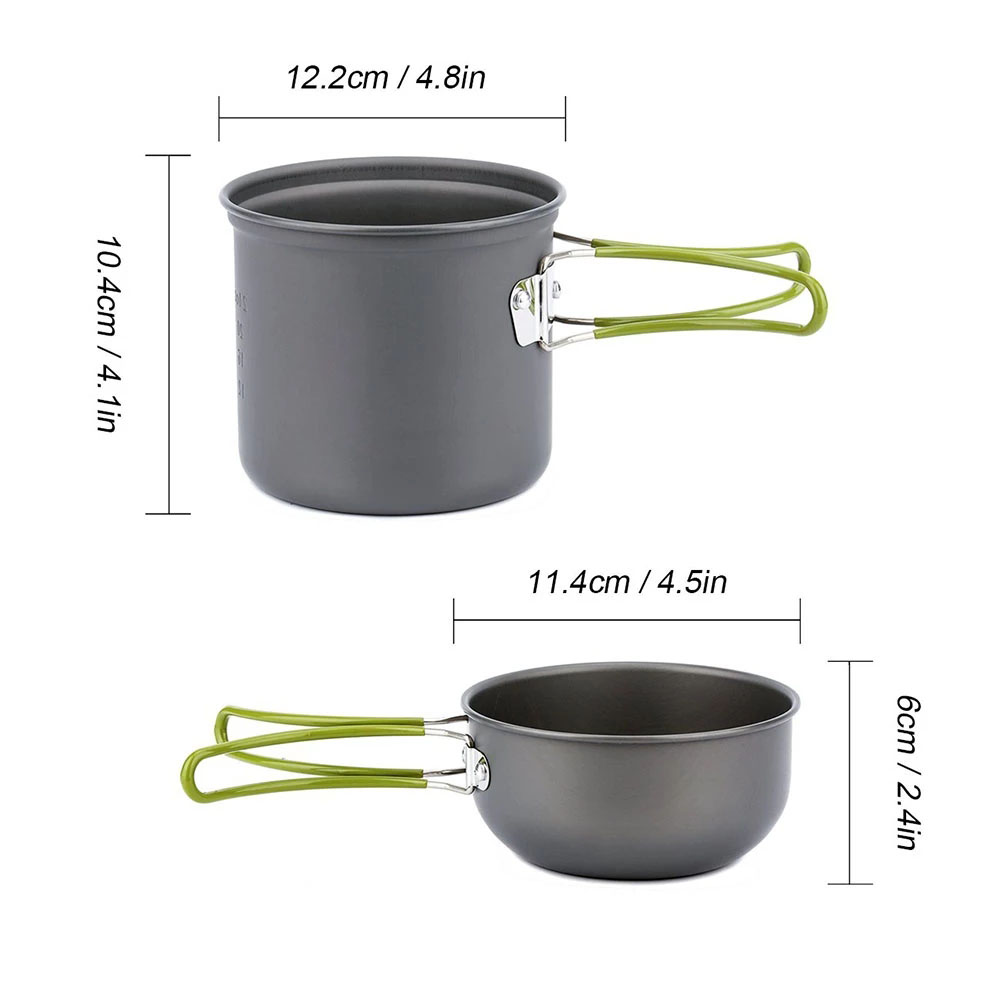 Camping Cookware Kit with Stov - Outdoor Camping Kitchen Table ulasan dan harga